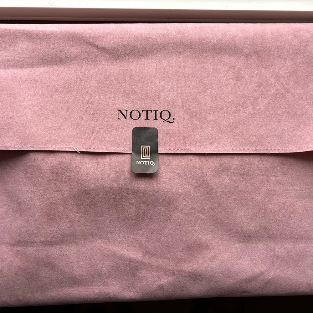 NOTIQ Vegan Croco Leather Laptop Tech Sleeve /document holder NEW